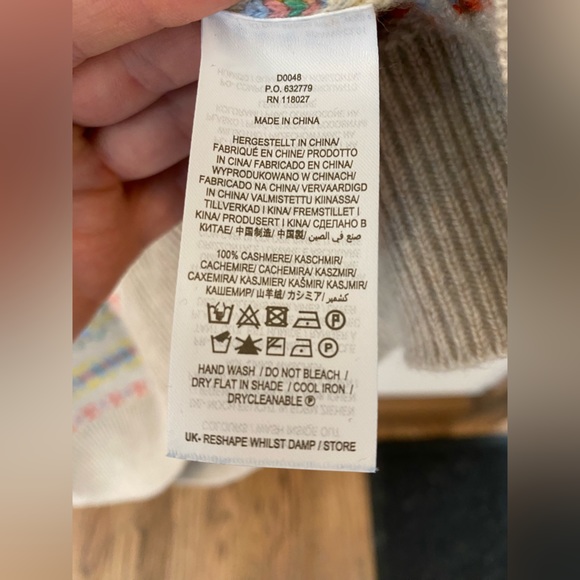 Boden Fair Isle Cashmere Sweater Dress - Picture 2 of 5